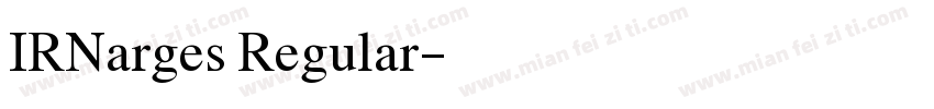 IRNarges Regular字体转换